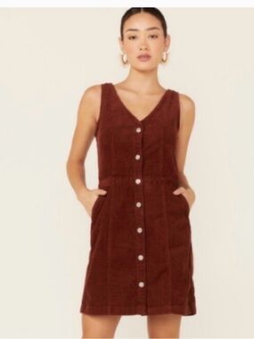 Levi's Tuli Corduroy Short Sleeve Mini Dress